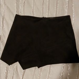 Black Suede Hazel Boutique Skort